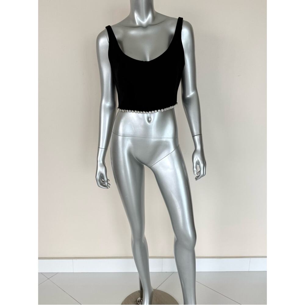 David Koma evening women top with crystals size 12 US Retail 850$